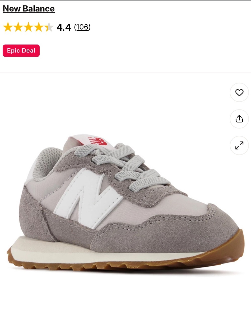 New Balance 237 Bungee Toddler Sneakers